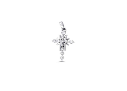 Rhodium Plated | Cross Pendants